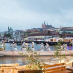 prague, festival, river, rowing, boats, boat festival, dragon boat festival, tourism, light, dusk, twilight, city, vltava, czech republic, prague, prague, prague, prague, prague, festival, czech republic