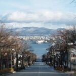 a view of a city street